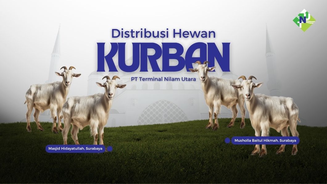 DISTRIBUTION OF SACRIFICIAL ANIMALS BY PT TERMINAL NILAM UTARA